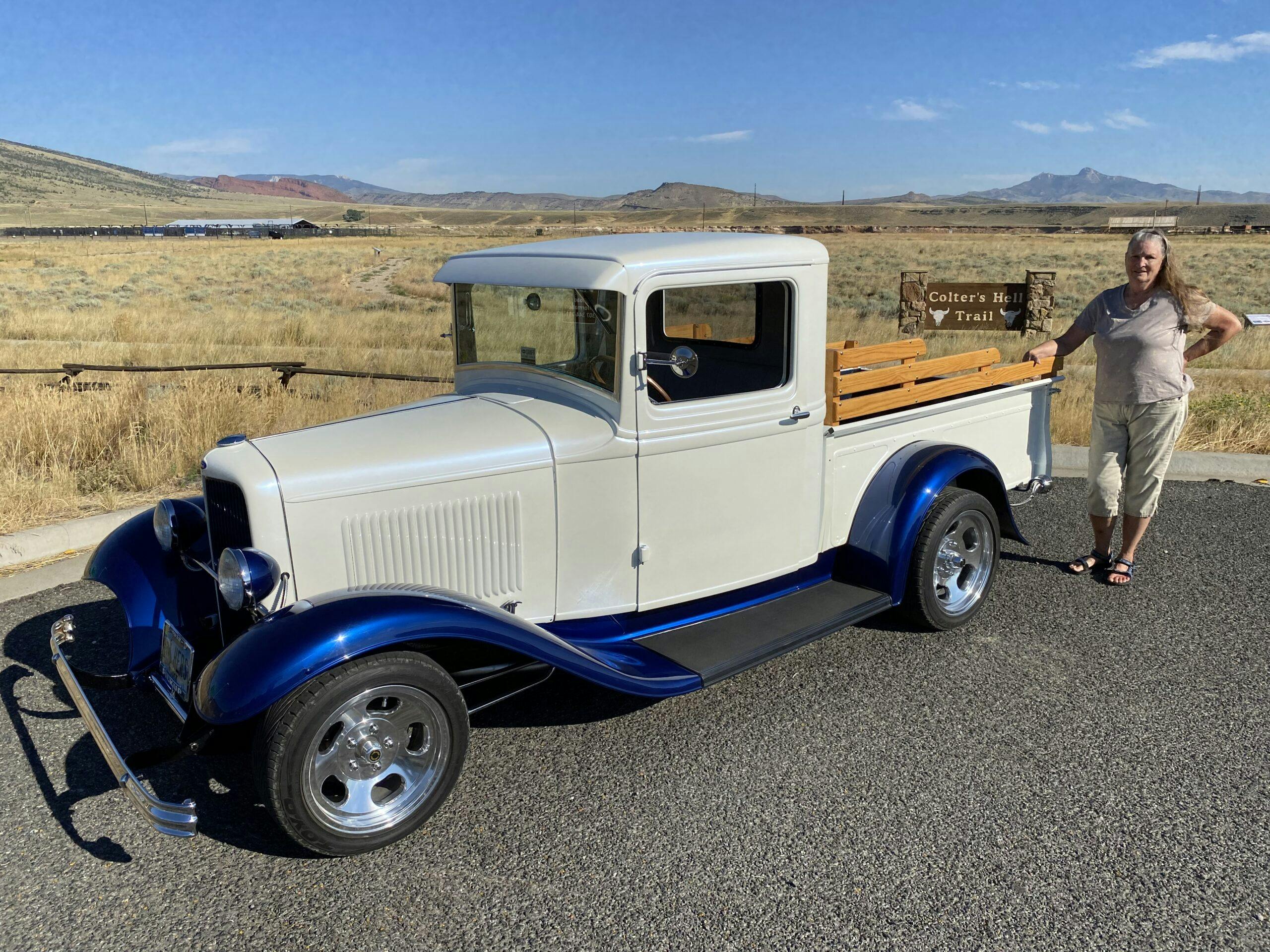 1932 Ford pickup owner front three quarter
