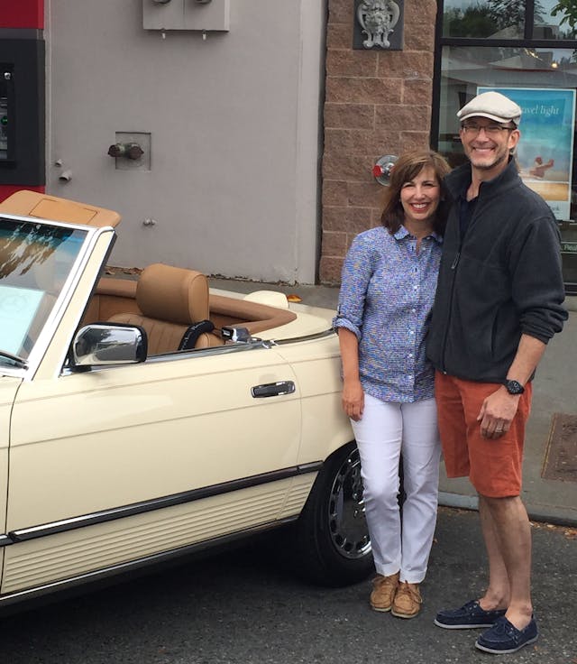 1986 Mercedes-Benz 560SL owners Matt & Deborah Kasindorf