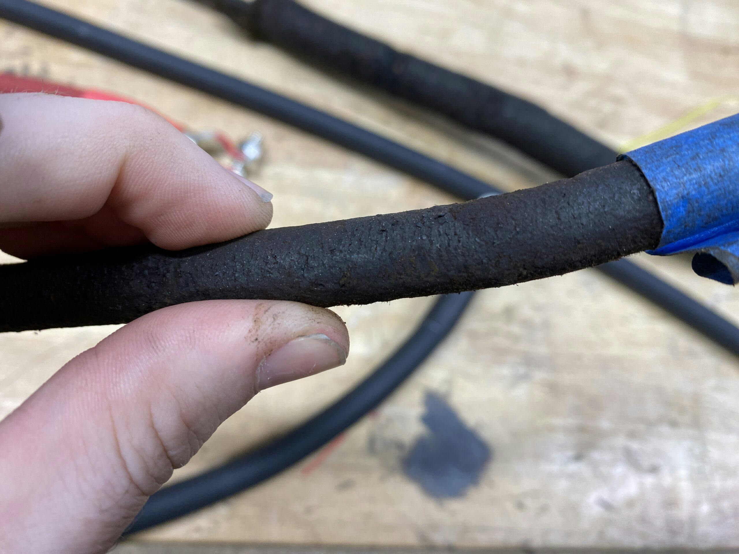 old Model T battery cables