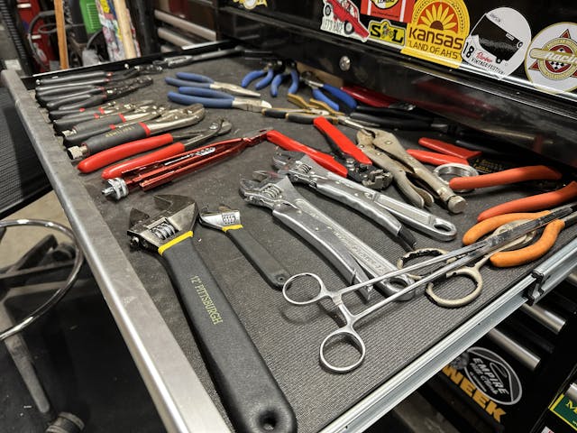 Kyle's pliers drawer budget tools cheap affordable DIY garage