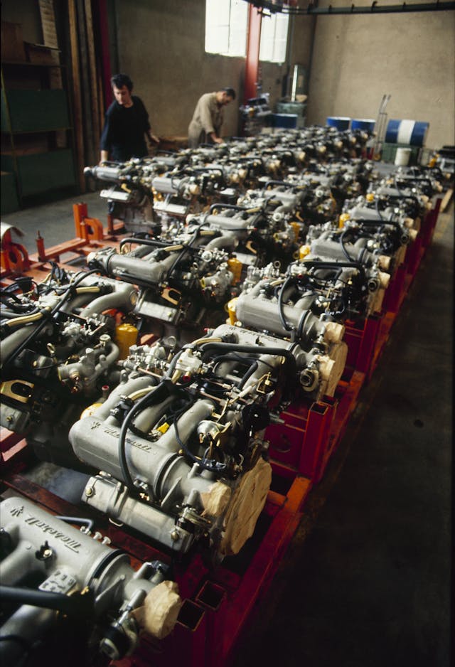 Maserati Bora Factory Tour V8 engines