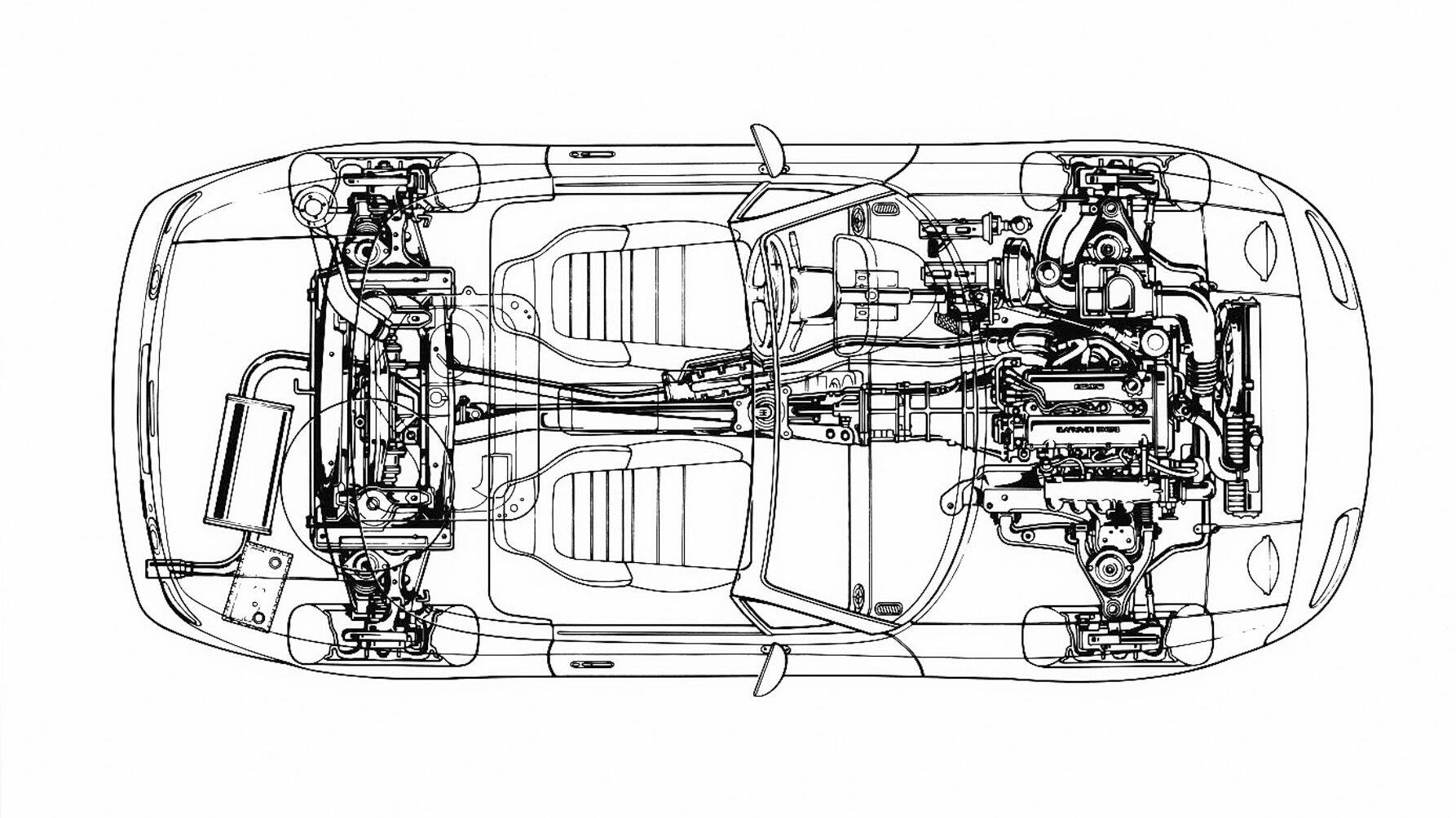 Mazda miata design sketch top