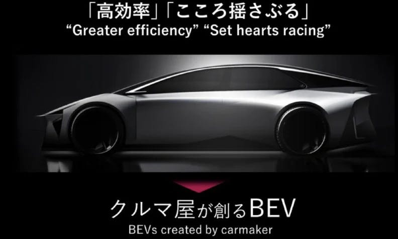 Next-gen Toyota EV sketch