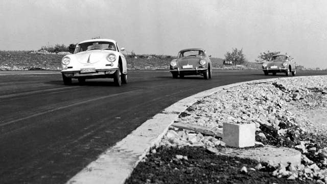 Porsche 356 cars cornering group