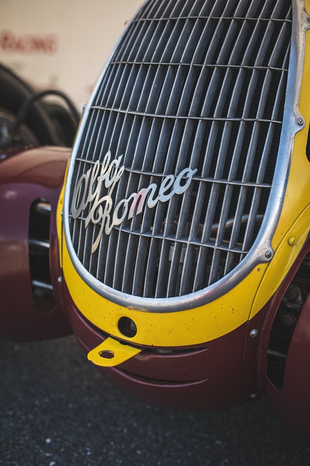 Prewar Alfa Romeo grille detail