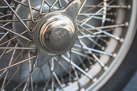 Prewar Alfa Romeo wheel hub detail
