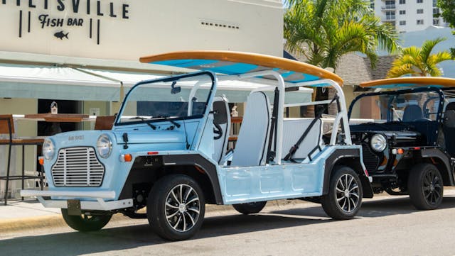 mini moke modern day beach car