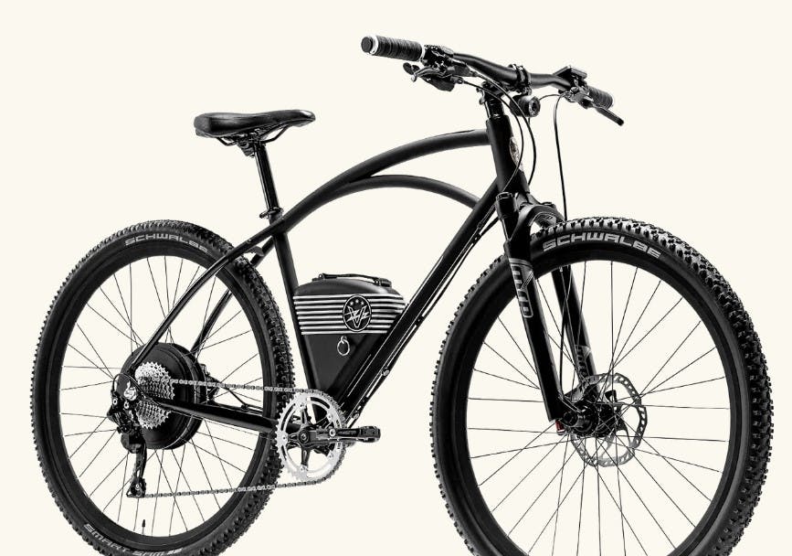 Rally edition Vintage Electric Bike in black 