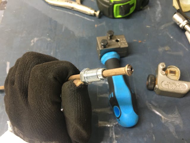 Siegel cylinder swap tubing screw