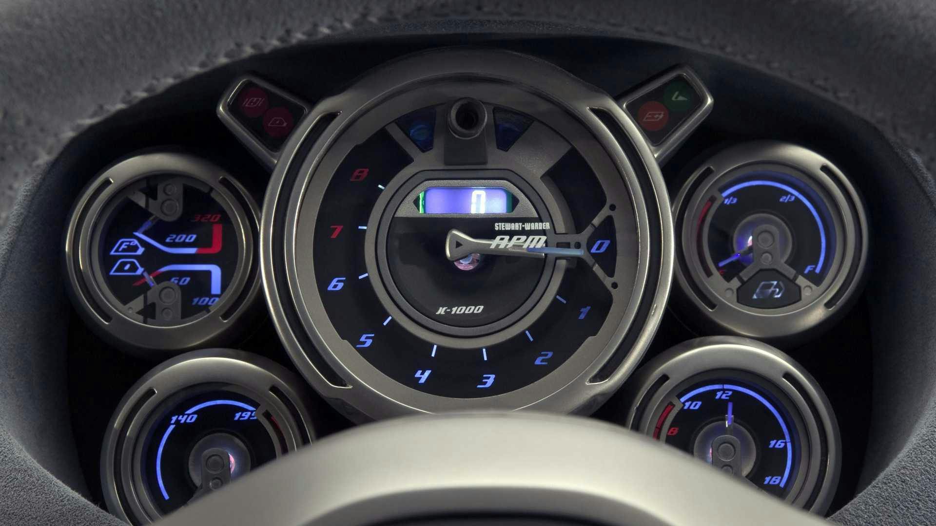 Ford Shelby GR-1 Concept interior driver dash gauges