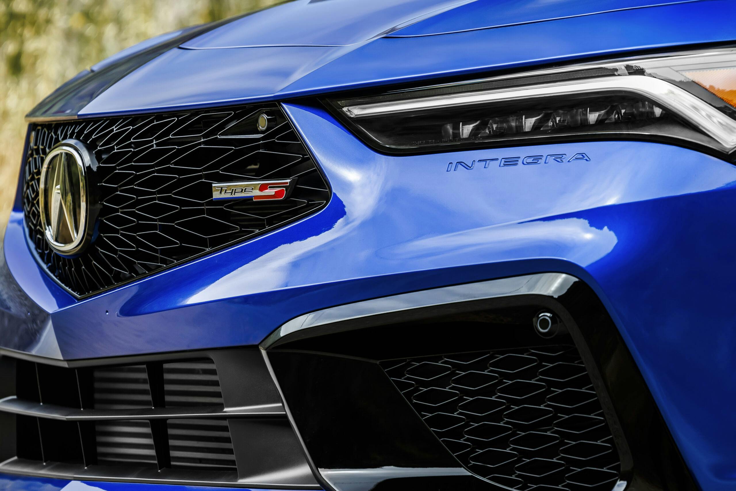 2024 Acura Integra Type S blue grille closeup