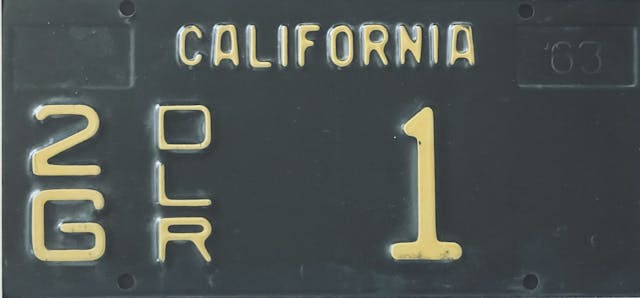 California black plate-dealer