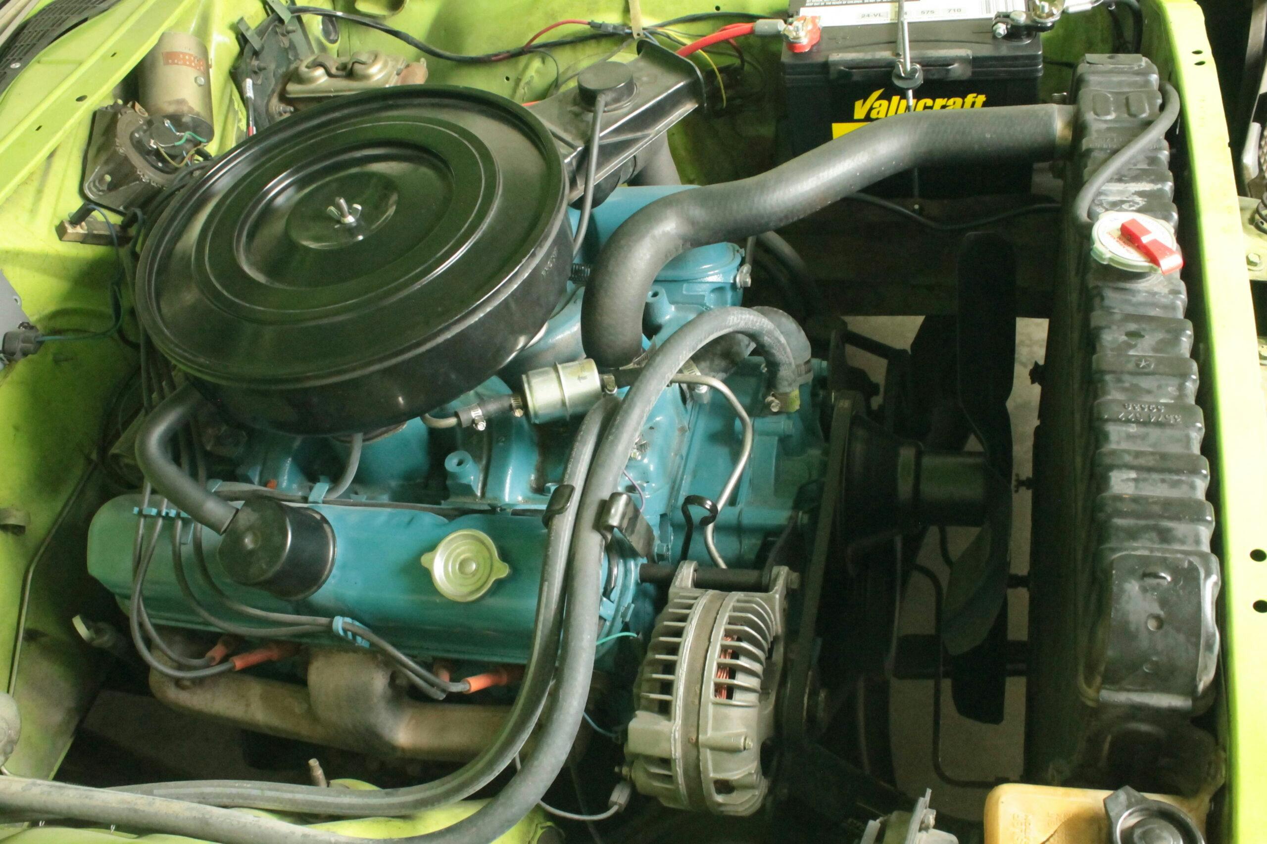 1970 Dodge Challenger high impact sublime engine side