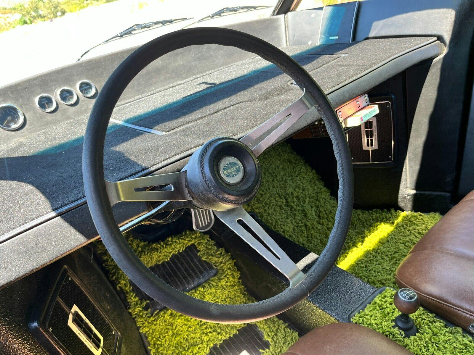 1971 Volkswagen Bus interior steering wheel