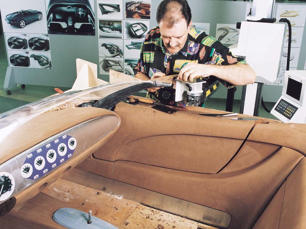 2000 Jaguar F-Type Concept car clay molding