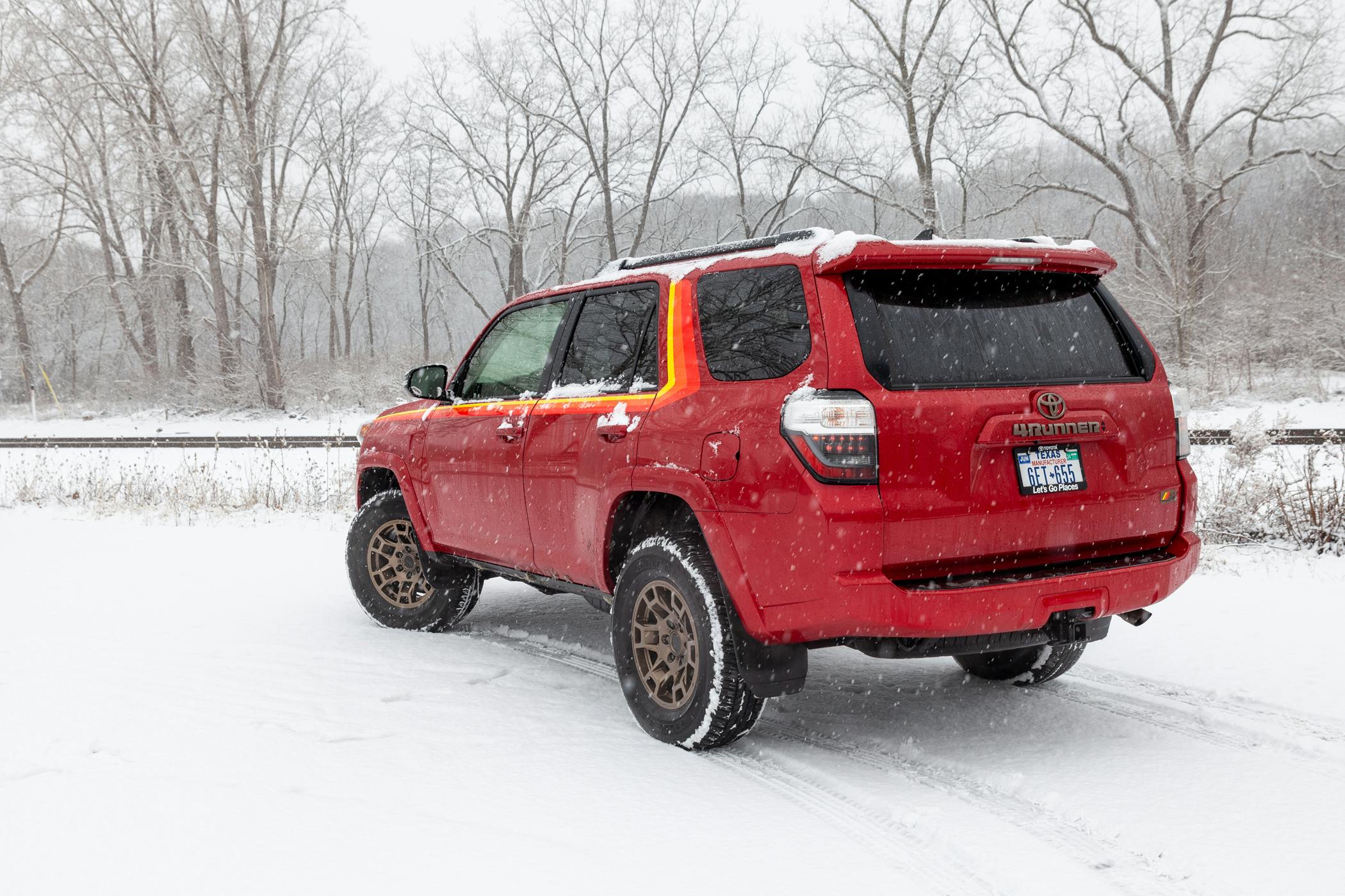 2022-Toyota-4Runner-40th-Anniversary-rear-three-quarters-snow