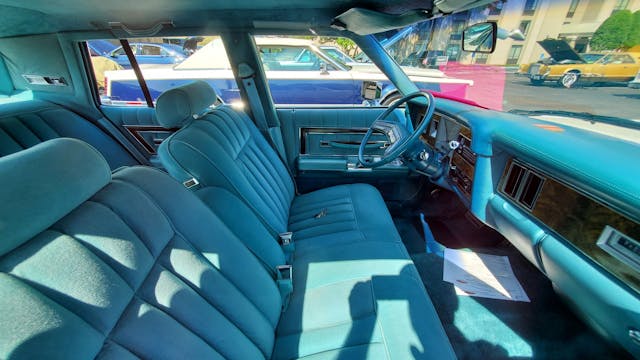1979 Lincoln Versailles interior front seats