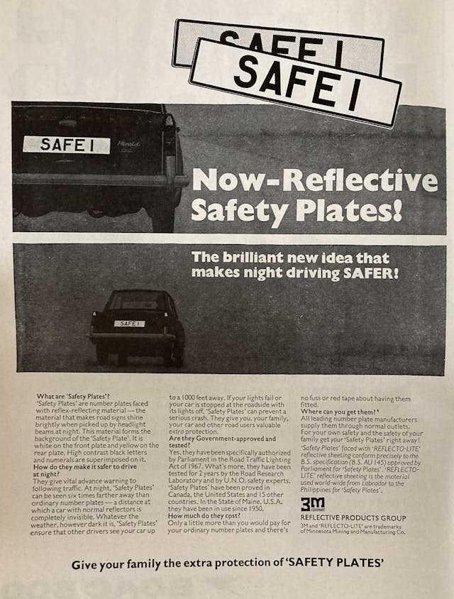 3M Reflective Safety Plates Ad Full