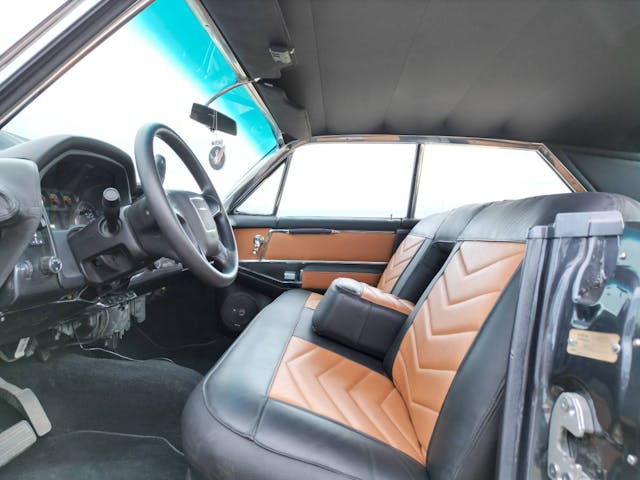 CadiMax Custom Cadillac Deville Duramax Creation interior front seats 1964 off-road diesel