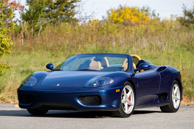 2005-Ferrari-360-Spider front three quarter convertible