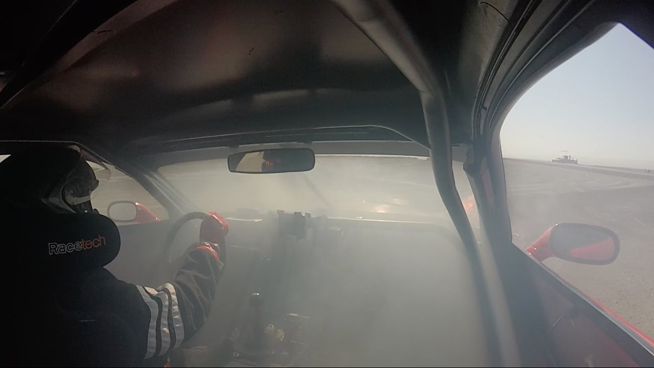Global Time Attack C5 Racing Corvette smoke