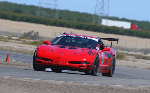 Global Time Attack C5 Racing Corvette action front three quarter