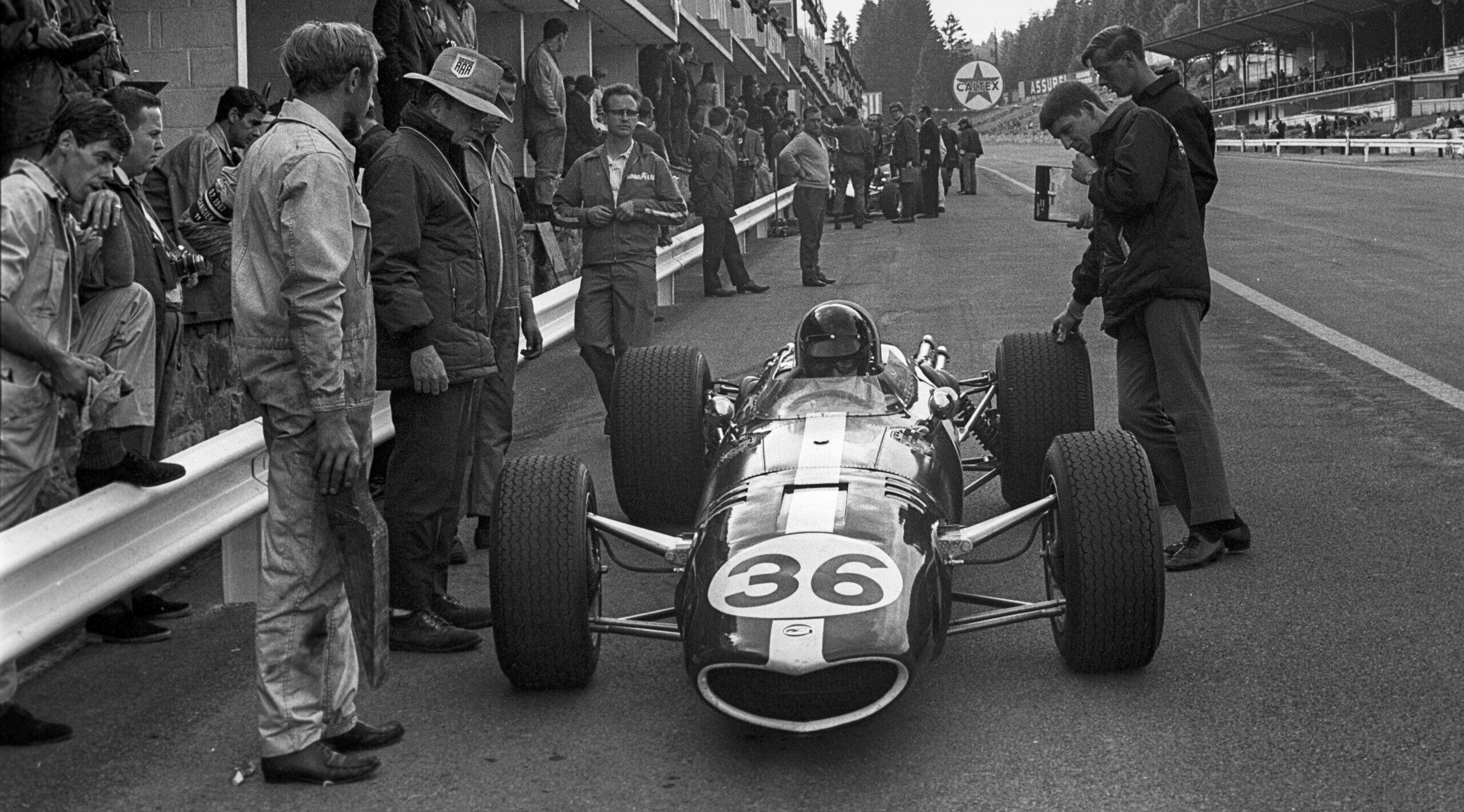 Dan Gurney, Bill Dunne, Bert Baldwin, Eagle-Weslake T1G, Grand Prix of Belgium, Spa Francorchamps, 18 June 1967