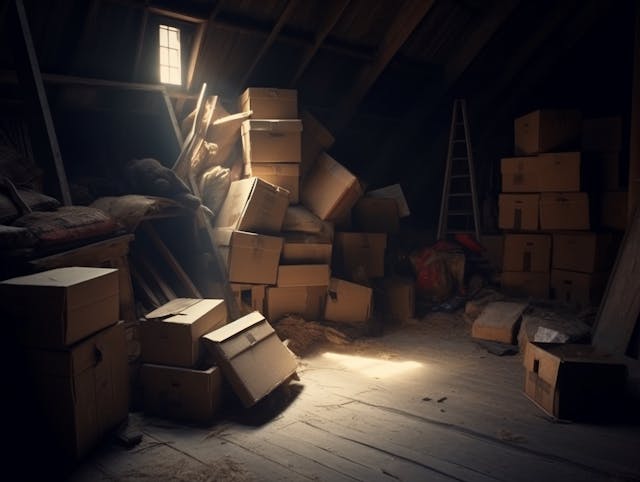 The attic where Randy Dumples journals were found