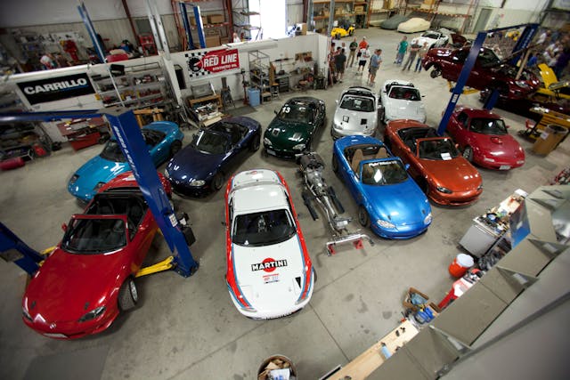 Flyin Miata warehouse cars interior