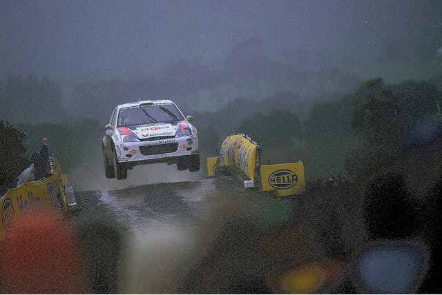 McRae and Grist in Auckland, New Zealand, circa 2000 rally