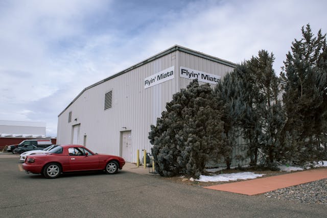 Flyin Miata warehouse exterior