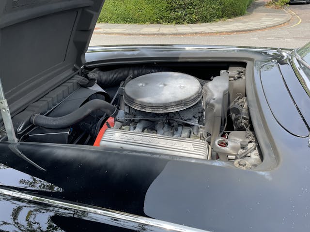 1959 Corvette engine after fire