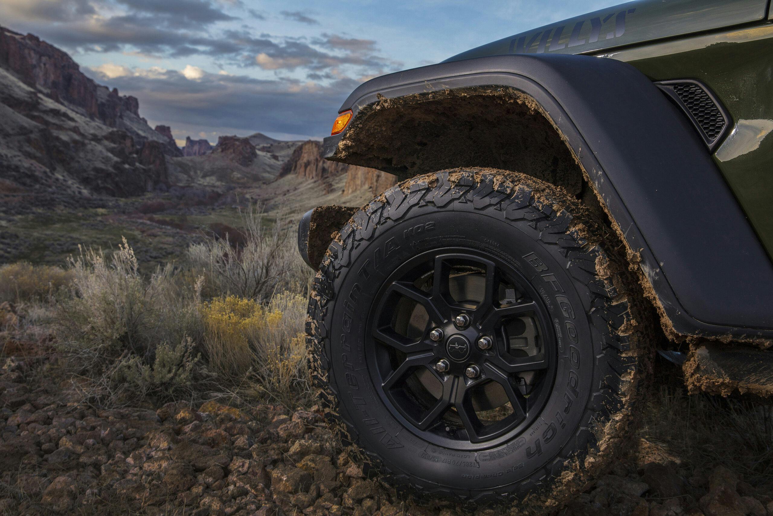 2024 Jeep Wrangler Willys front wheel detail