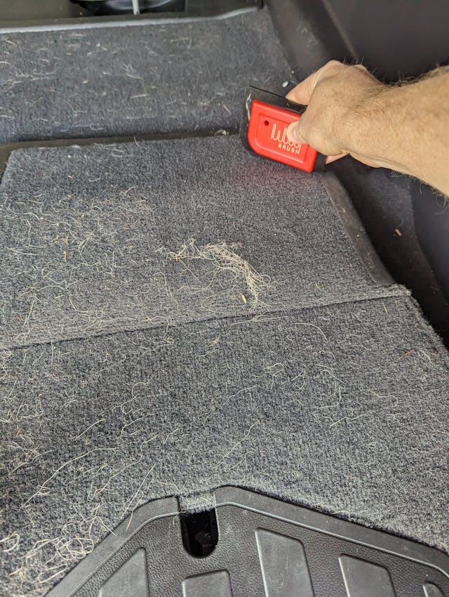 Finally found a solution to get rid of dog hair in my truck. I was