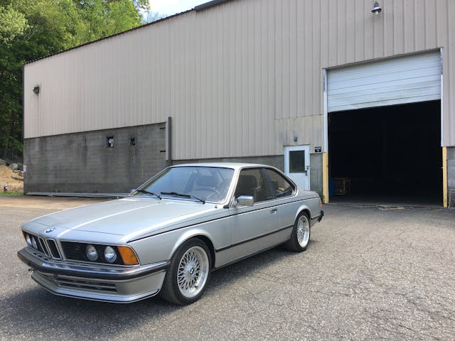 vintage silver bmw shark front three quarter warehouse