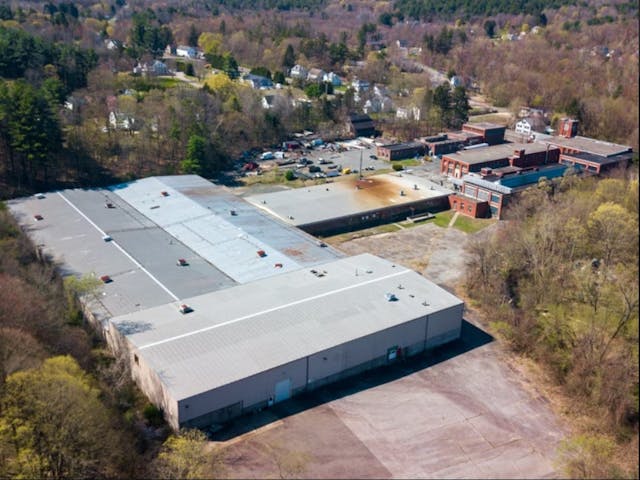 warehouse storage aerial