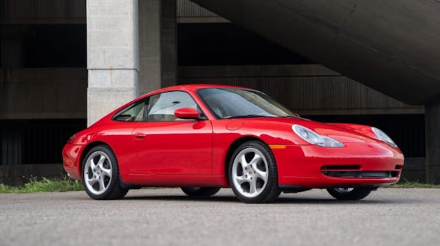 2001 Porsche 911 Carrera red front three quarter