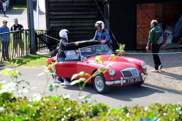 Open-face helmets Hagerty Hill Climb MGA Vowden