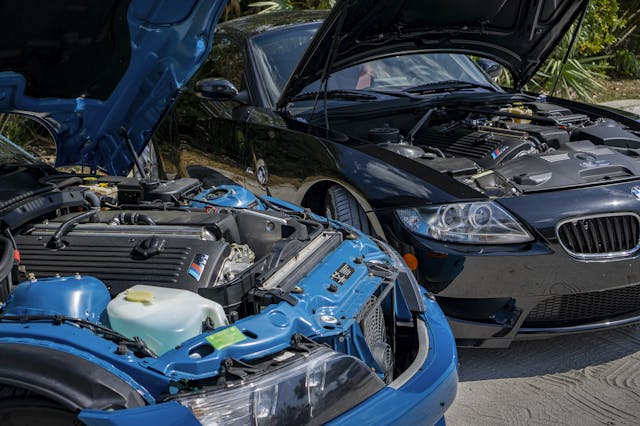 BMW Z3 and Z4 engine bays