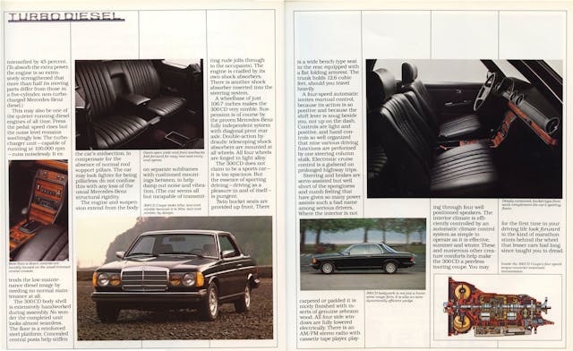 1983 Mercedes-Benz 300 CD ad spread