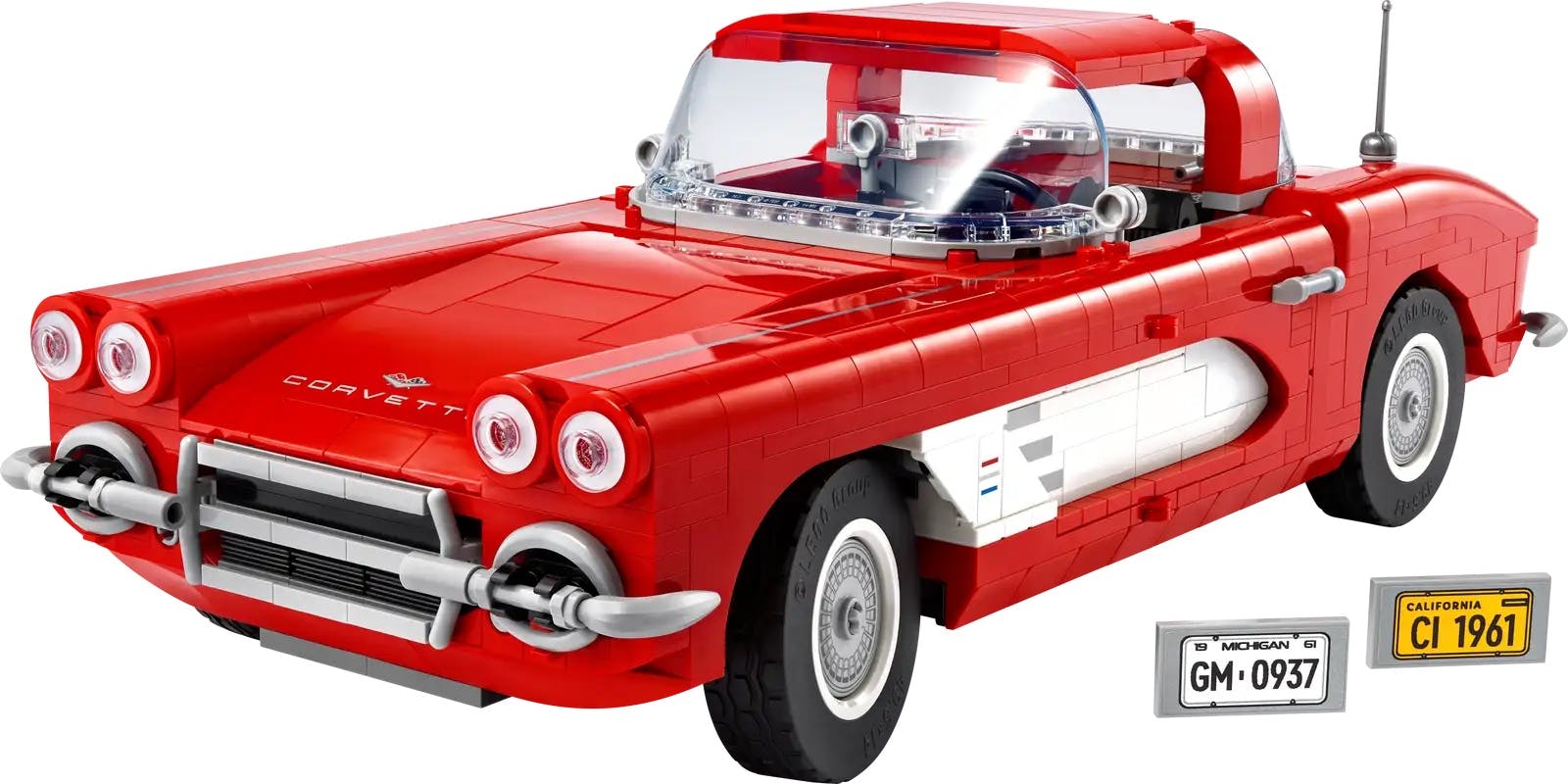 1961 LEGO Corvette front plates