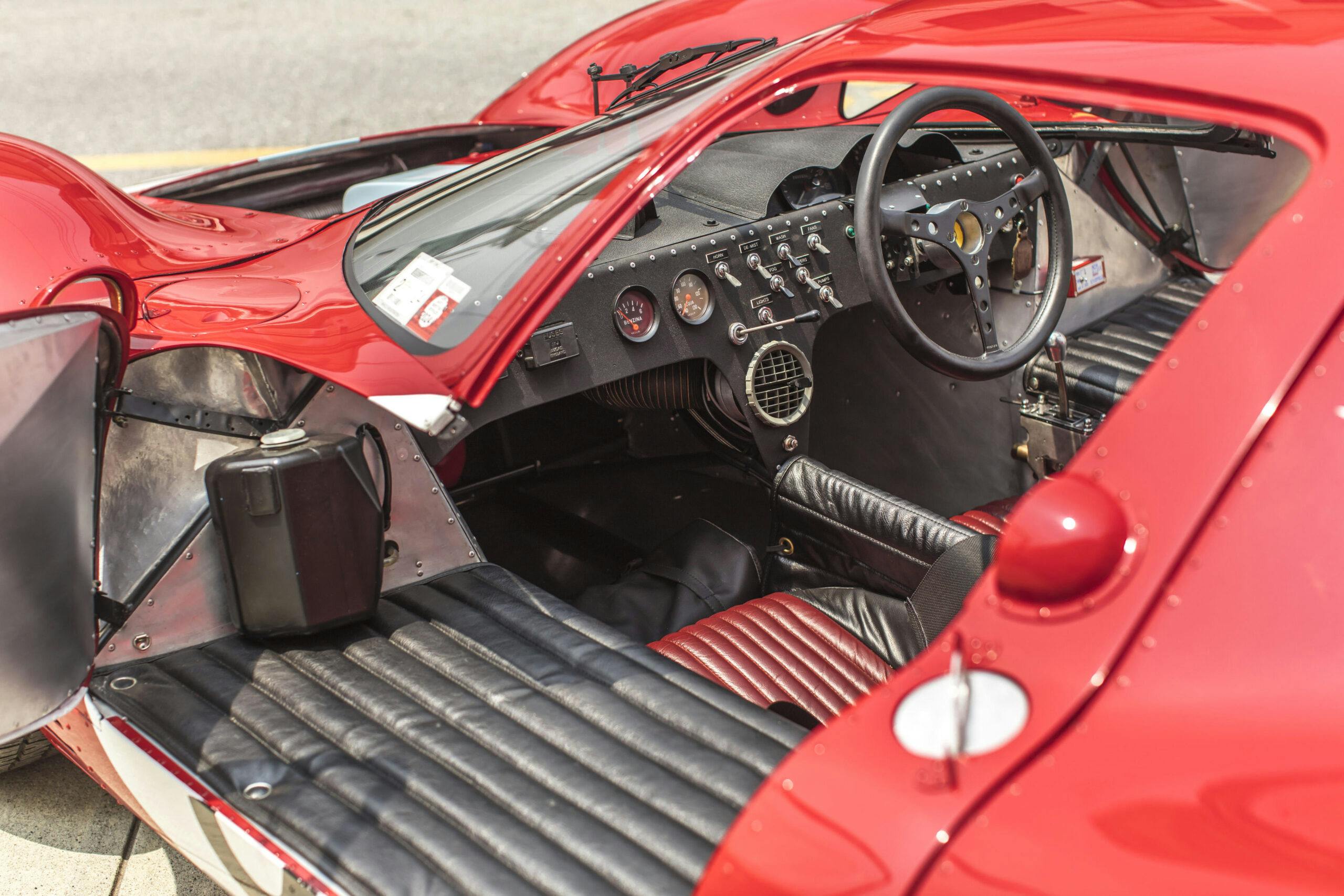 1967 Ferrari 412P Berlinetta interior wide