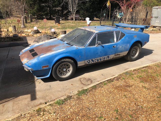 1972 DeTomaso Pantera Project front three quarter