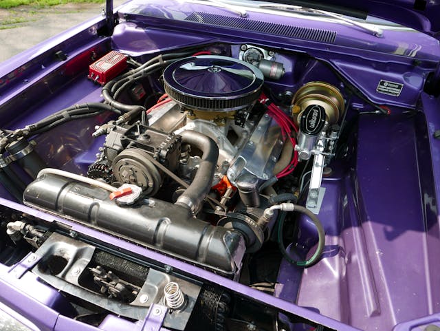 1974 Charger R/T engine bay