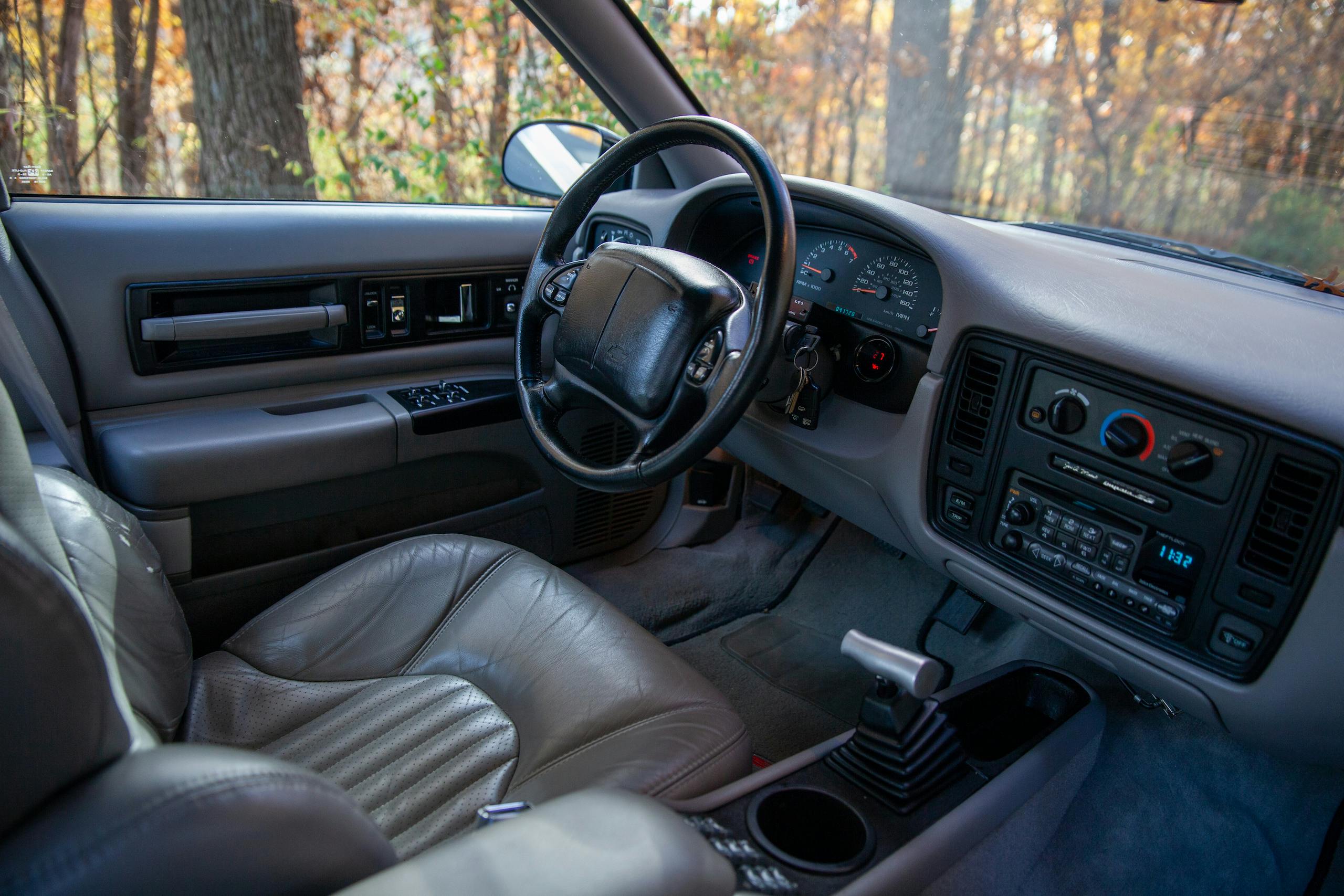 1996 Chevrolet Impala SS interior front angled