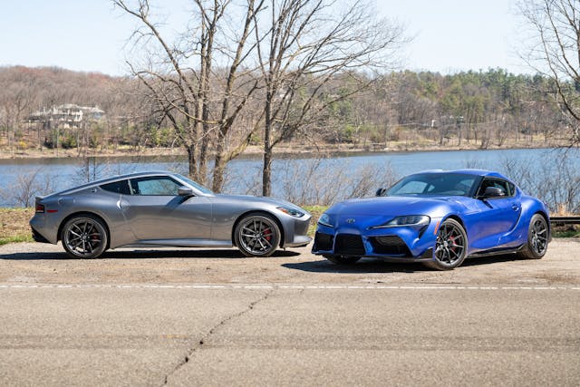 2023 Toyota Supra and 2023 Nissan Z Performance group