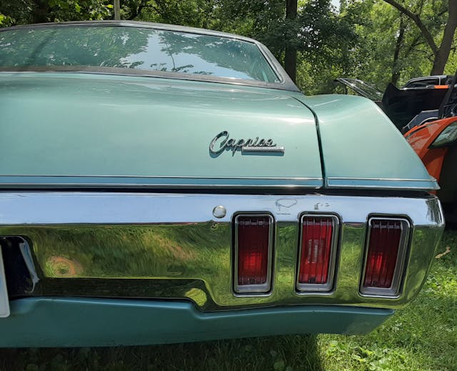 1970 Chevrolet Caprice Sport Sedan rear taillight detail