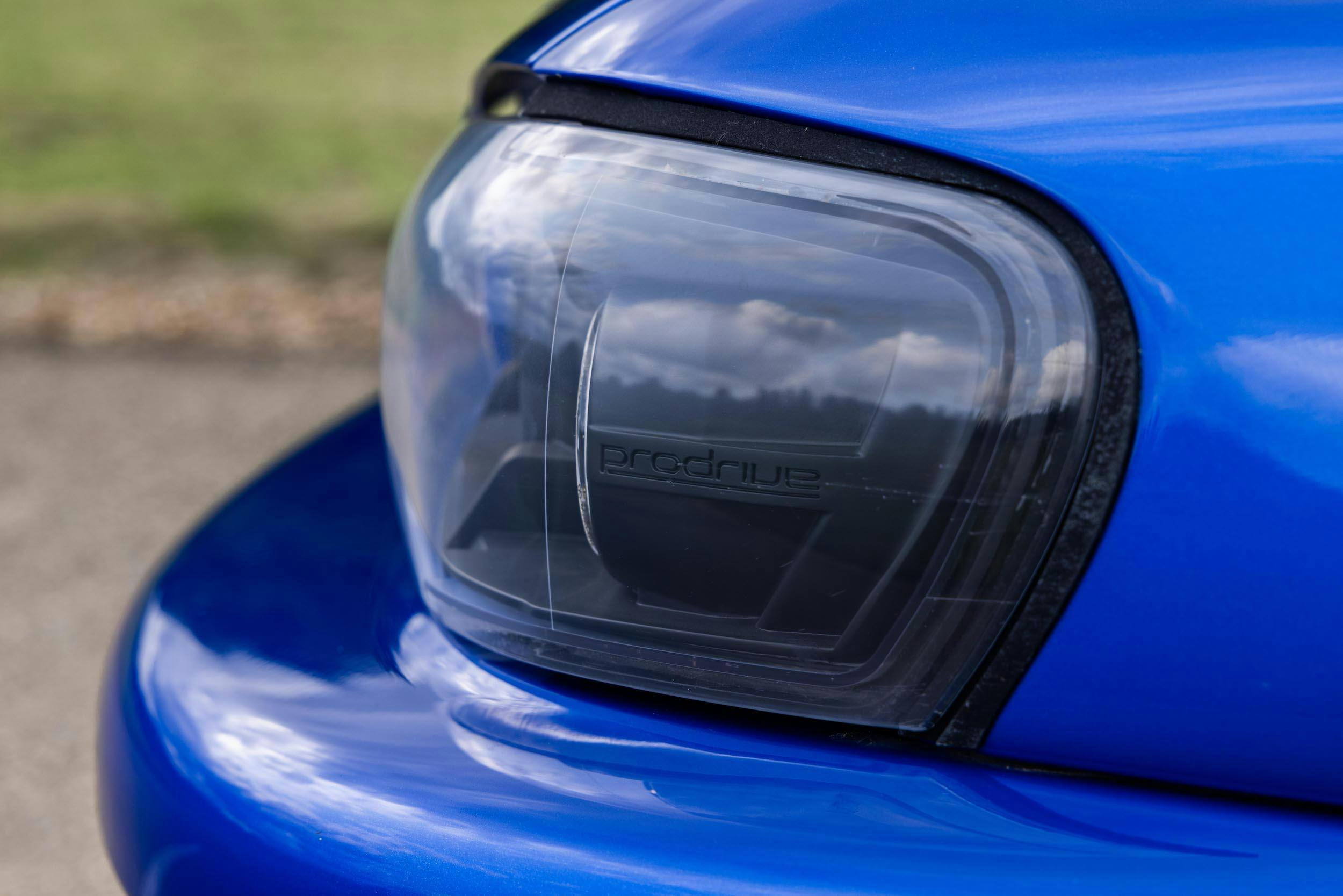 P25 Subaru Prodrive headlight closeup detail