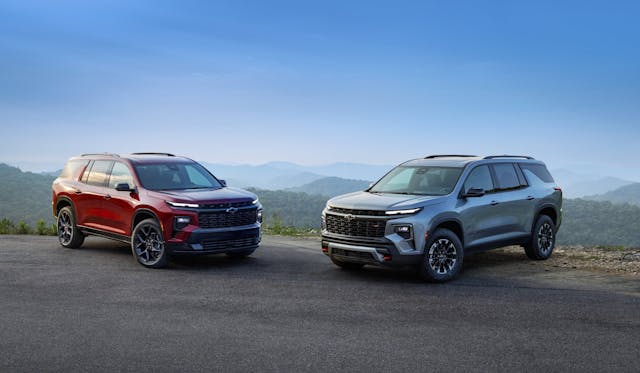2024 Chevrolet Traverse RS and Z71 trims