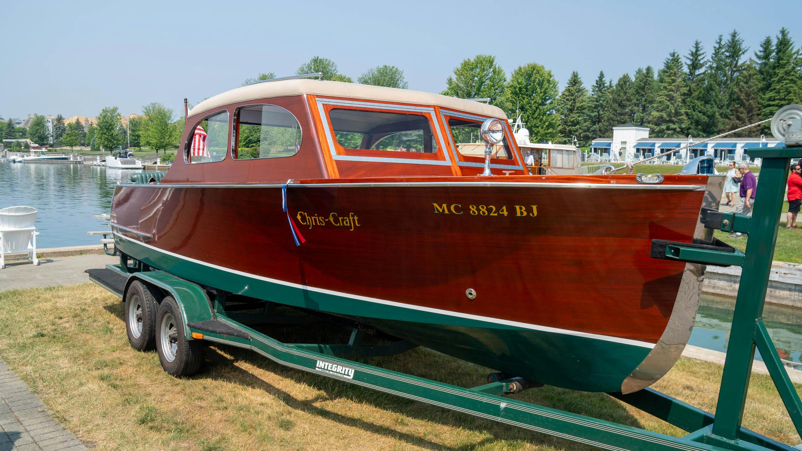 Bay Harbor Classic Car & Boat Festival Chris-Craft wooden boat